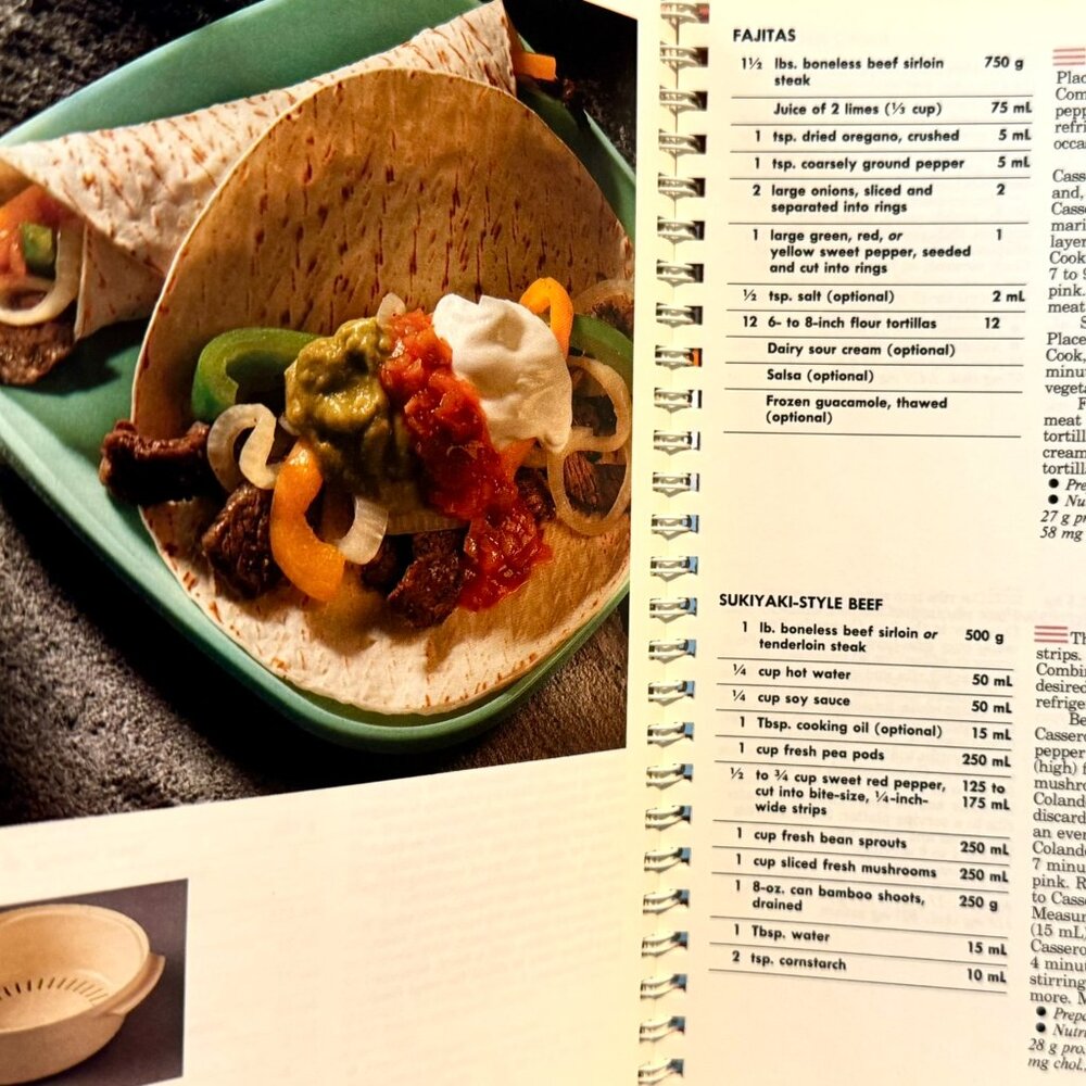 TUPPERWAVE STACK-COOKED MEALS Cookbook Vintage 1990 Microwave Menus Spiral HC. - Picture 14 of 16